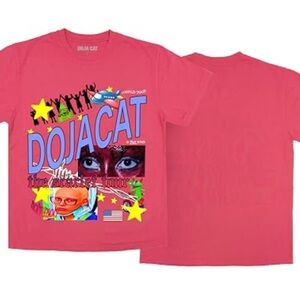 Doja Cat Graphic T-Shirt in hot pink NEW